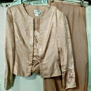 Beautiful Dusty Pink 2 Pc Pure Silk Skirt Set Az 6